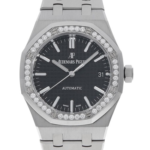 AUDEMARS PIGUET Royal Oak Automatic Diamond Bezel 15451ST.ZZ.1256ST.01 secon...