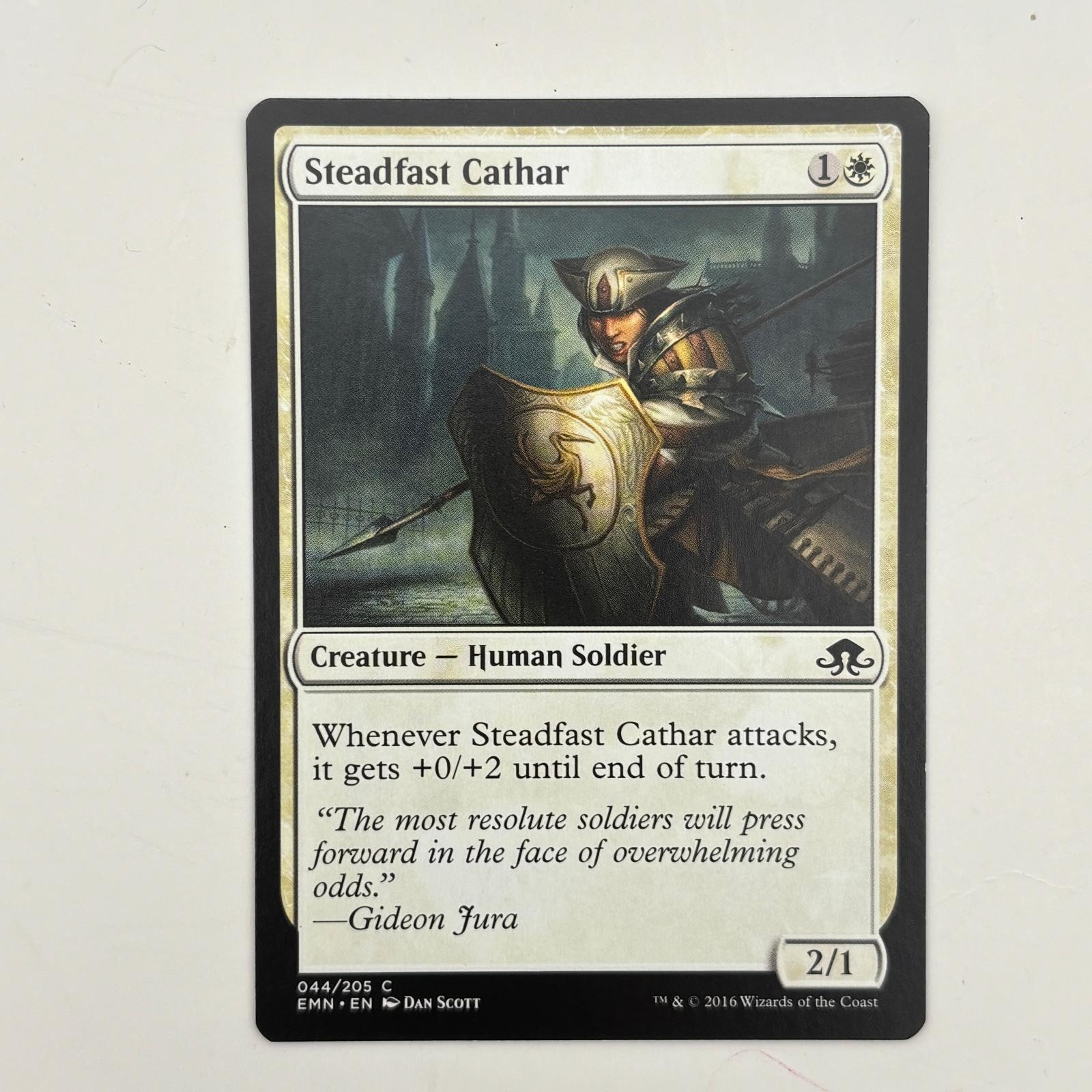 Steadfast Cathar 44 Common Eldritch Moon Magic: The Gathering Near Mint