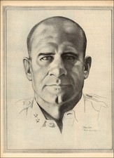 1944 Vintage Print WW2 General Jimmy Doolittle Raid Pacific Theater Pearl Harbor