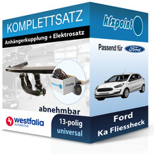 WESTFALIA Anhängekupplung abnehmbar und E-Satz für Ford Ka Fliessheck 08.16- neu