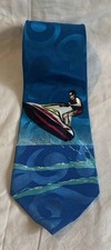 Vintage Groove Thing Personal Water Craft Ski Novelty Necktie Jan-a-Lu USA Made