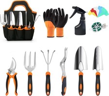 11 Pieces Durable Aluminium Heavy Duty Gardening Set, Indoors & Outdoors