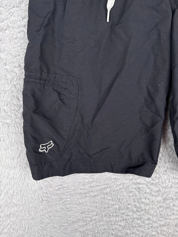 Shorts Fox Masculino 32 Preto Estilo Tronco MTB Carga Elástico Cintura Acolchoado Técnico - Imagem 3 de 4