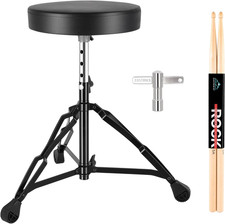 Drum Throne,Padded Drum Seat Drumming Stools with Anti-Slip Feet for Adults and