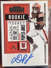 DONOVAN PEOPLES-JONES 2020 PANINI CONTENDERS   RC / AUTO  MICHIGAN / BROWNS