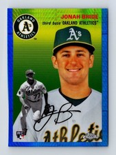 2023 Topps Chrome Platinum Anniversary - Jonah Bride #63 Blue Prism Refractor RC