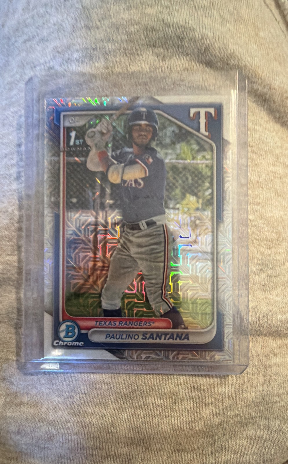 2024 Bowman Chrome - Prospects Paulino Santana #BCP-245 Mojo Refractor (RC)