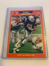 Pat Beach, 1989 Pro Set, #160, Indianapolis Colts, Football Card