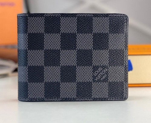 Authentic Louis Vuitton Multiple Bifold Wallet Damier Graphite Canvas