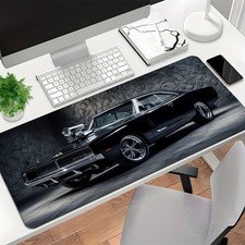 40 90cm Vintage Car Design Large Extended Gaming Mouse Pad - Non-Slip Rubber Bas