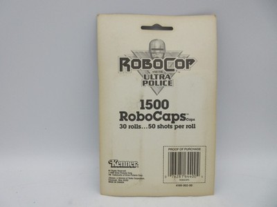 Vintage ROBOCOP Ultra Police 1500 RoboCaps 30 Rolls [Kenner, 1988