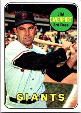 Jim Davenport 1969 Topps #102 San Francisco Giants