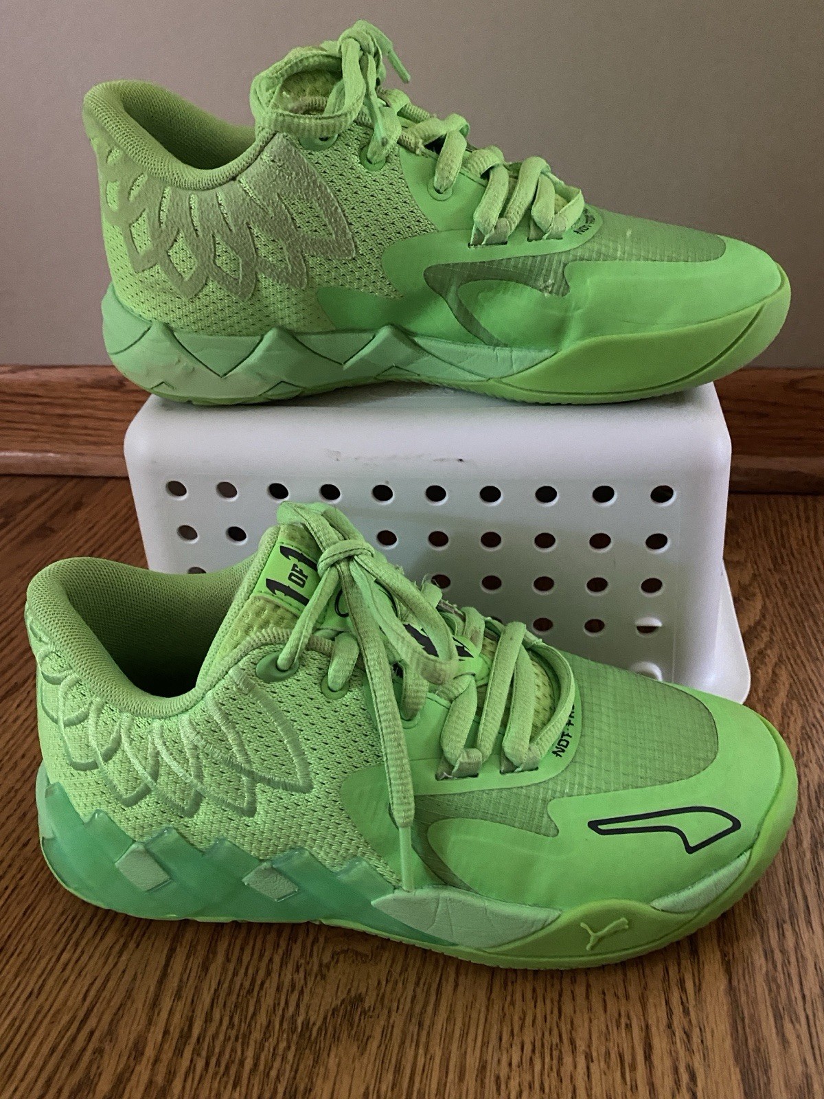 SAOLA Puma LaMelo Ball MB.01 Lo Geco Verde M.E.L.O. Scarpe da basket giovanili 3 5 unisex