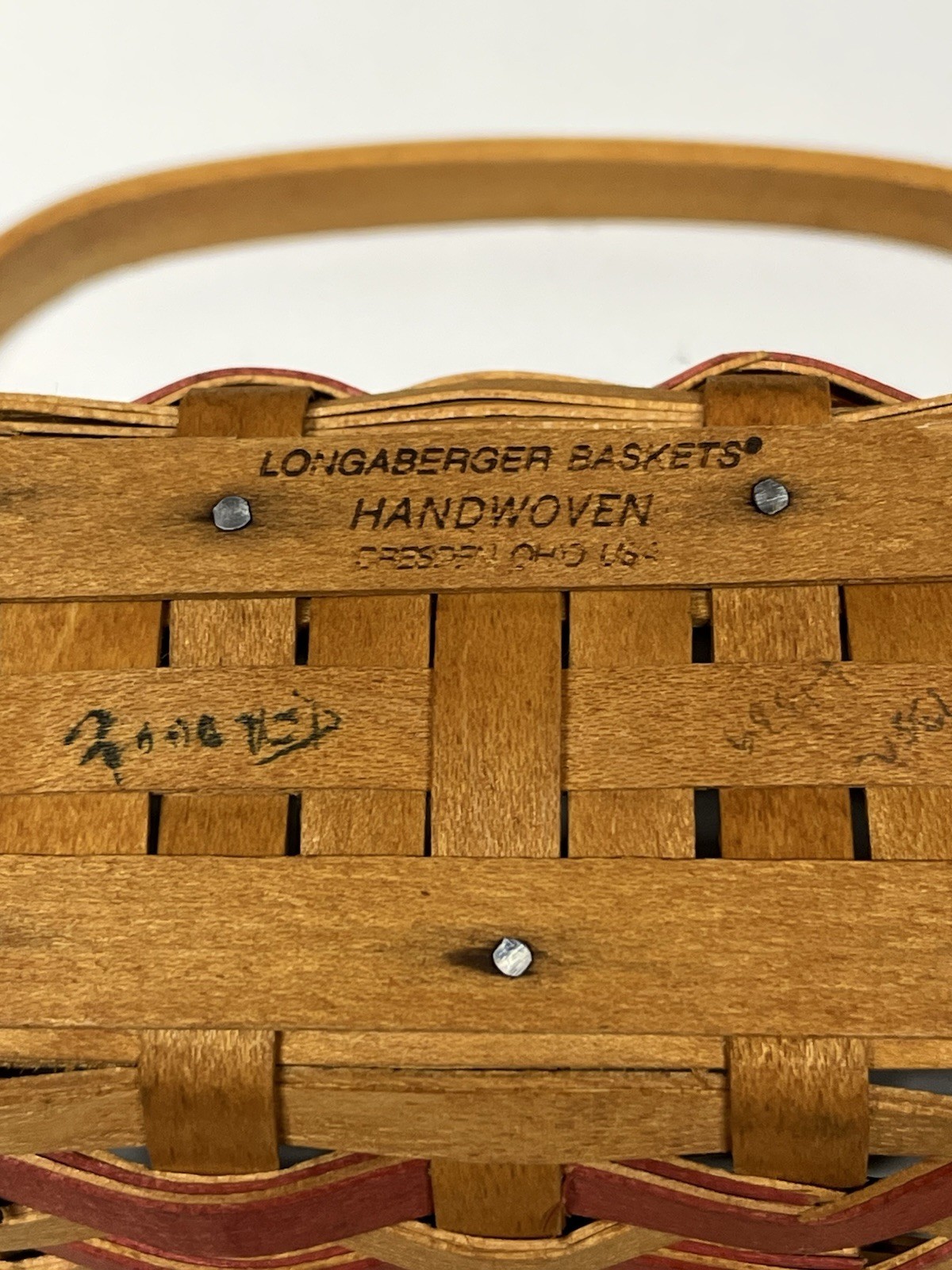 Longaberger inaugural basket 2001