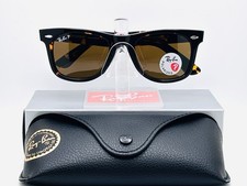 Ray-Ban RB2140 Original Wayfarer 50mm Classic Polarized Sunglasses - Brown Lens