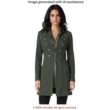 Cabi S green cotton Cavallari military inspired jacket 128 retail