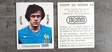 TRES  RARE  IMAGE  PANINI   FOOT /  STEMM  1978   MICHEL   PLATINI 