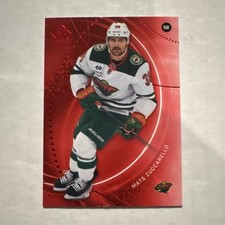 Upper Deck 2025-26 SP Game Used Red Parallel #40 Mats Zuccarello Wild NHL Card