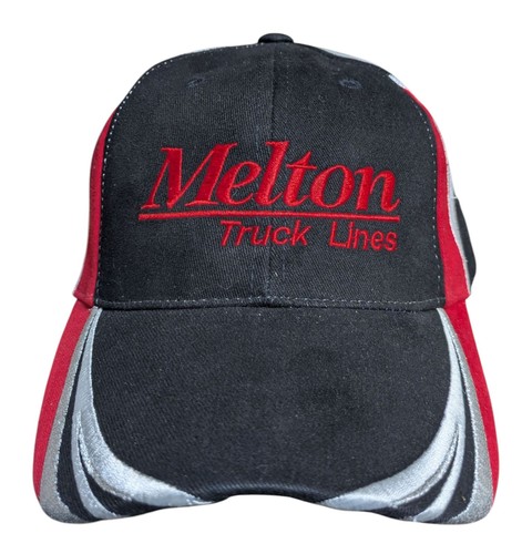 Melton Truck Lines Structured Hat Cap Hook And Loop Stripes - Picture 1 of 6