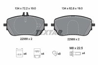 Bremsbelagsatz FÜR MERCEDES-BENZ A-KLASSE (W177) - Textar 2298801