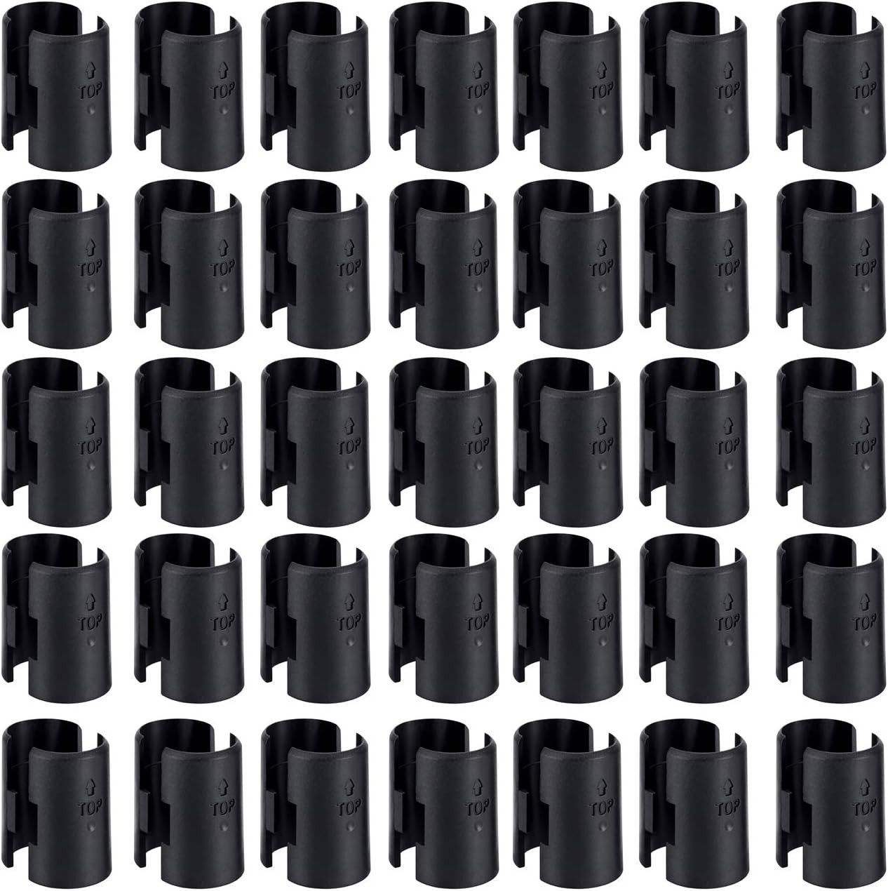 50 Pack Black Wire Shelving Shelf Lock Clips for 1 Post Systems Home Improvement
