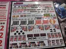 IMS 1/32 SLOT CAR SPONSORS & CLUSTERS DECAL CUT/PEEL/STICK VINYL NEW SCALEXTRIC