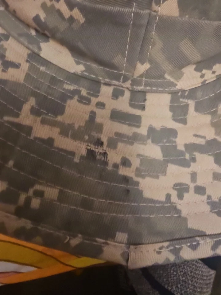 Sombrero de cubo digital camuflaje gorra pesca ala boonie sol safari solapa de verano Foto 4 de 4