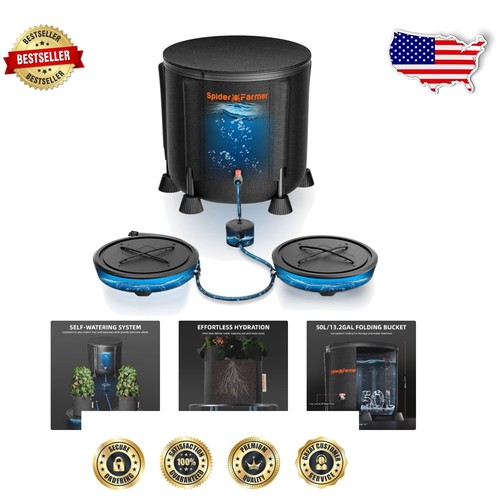 Smart Self-Watering Solution: 2-Pack with 13 Gallon Reservoir for Home Gardening