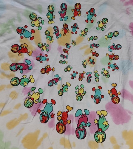EarthGang Concert tie dye t-shirt rap grateful dead dancing bear tribute hippie - Imagen 2 de 6
