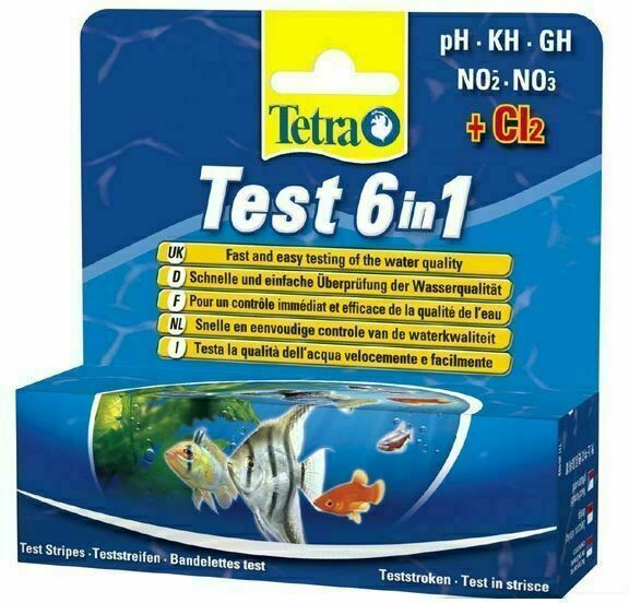 6 in 1 aquarium test strips