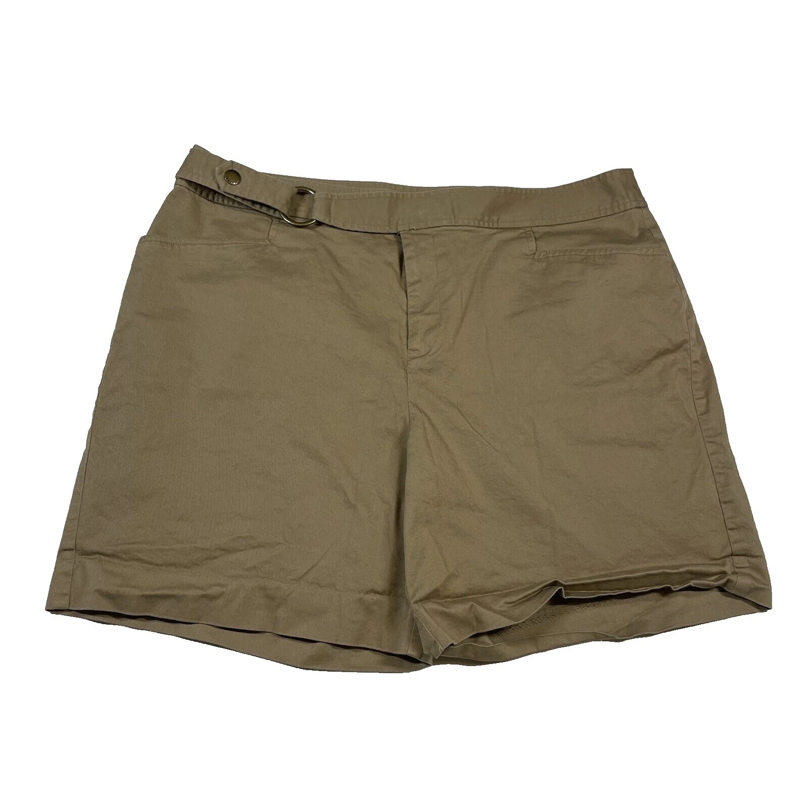 Mezcla de algodón de mujer Chaps Marrón