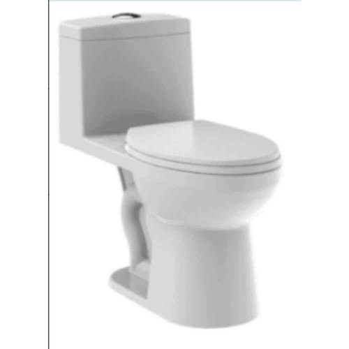 1-Piece 1.28 GPF Single Flush Elongated ADA Chair Height Traditional Toilet in W
