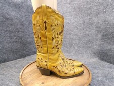 Bodacious Boot Co. Sugar Land stivali da cowboy in pelle di capra da donna taglia 7,5 US