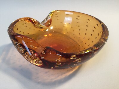 Murano Glas Ascher Aschenbecher Design Original Vintage 1950/60 Mid Century Alt