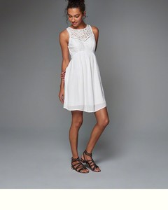 abercrombie white dress
