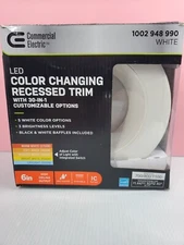 6'' Selectable Integrated LED Recessed Trim Downlight 30Configurations One Fixtu