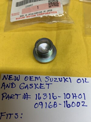 NEW OEM SUZUKI ENGINE OIL STRAINER SCREEN CAP RMZ250 RMZ450