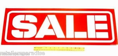  TOP PICK!  28'' LONG RETAIL STORE WINDOW SALE POSTER SIGNS RED AND WHITE BANNER