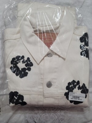 Denim Tears Type 2 All Over Wreath Jacket |white | Large