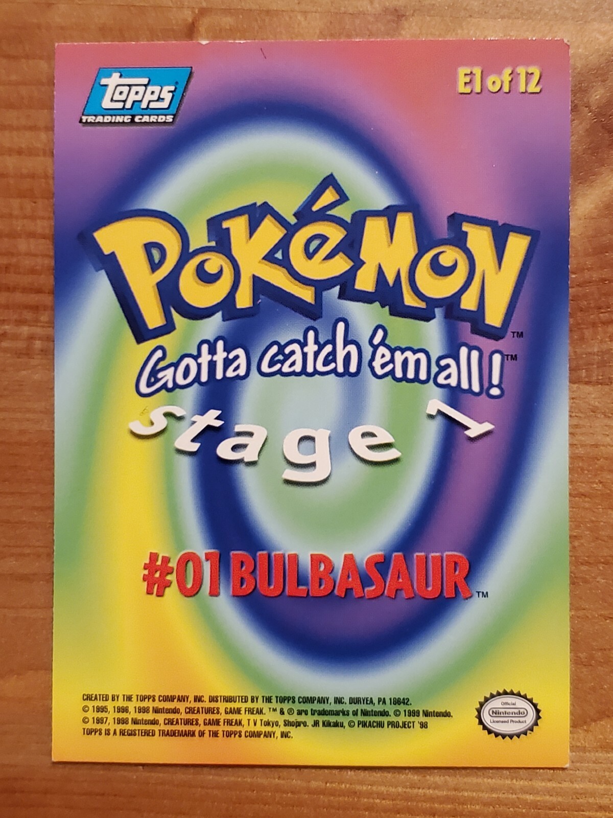 Auction Prices Realized Tcg Cards 1999 Pokemon Game Bulbasaur 1ST EDITION