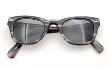 Vintage B L Bausch Lomb Eyeglasses 48-22 Striped Translucent Frame Only