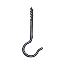 Panacea Ceiling Hook, Black (Pack of 5)