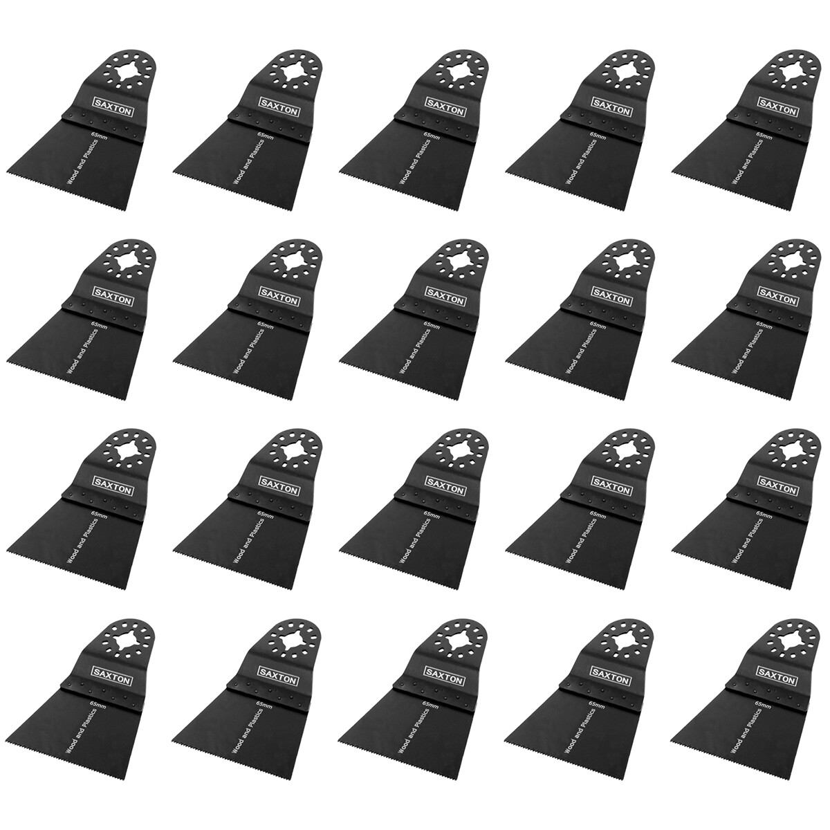 Saxton 65mm Wood Blade for Fein Multimaster, Bosch Multitool (20 Pack)
