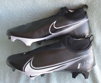NIKE VAPOR EDGE PRO 360 FOOTBALL CLEATS  BLACK WHITE MENS SIZE 12 A08277-001