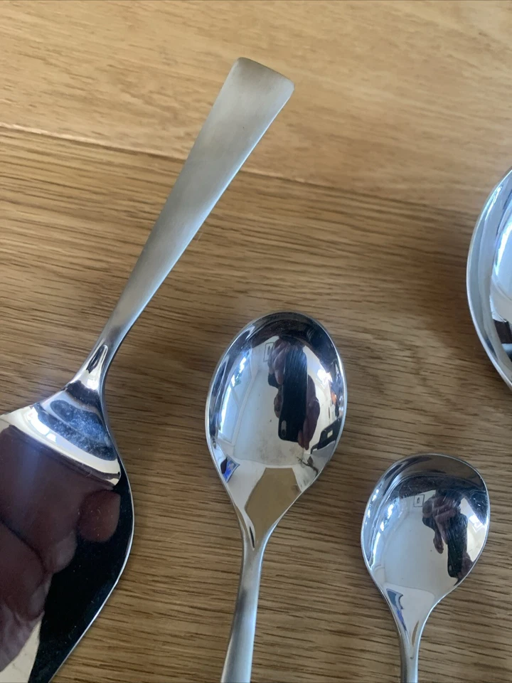 Auerhahn Conturo Edelstahl Besteck Teilmattiert 6 Vorleger Gemüse, Torte, Sauce. - Bild 3 von 4