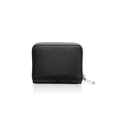 Return to Tiffany™ Small Zip Wallet Black Color Leather Stylish