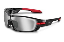 KOO Occhiali da Sole Ciclismo Aperti Piccoli Nero/Rosso FUMO SPECCHIO/TRASPARENTE Italia ZEISS Kask