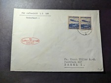 1936 Germany LZ 129 Hindenburg Zeppelin Cover to Basel Switzerland