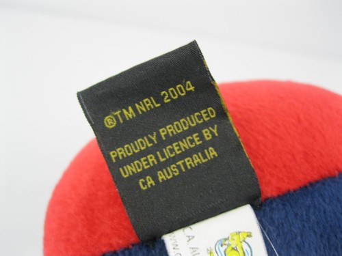Sydney Roosters Plüsch 6,5 Zoll Football NRL Team offiziell 2004 Australien blau rot - Bild 6 von 14