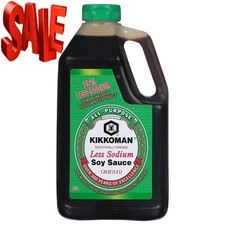 Kikkoman Less Sodium Soy Sauce, 40 oz